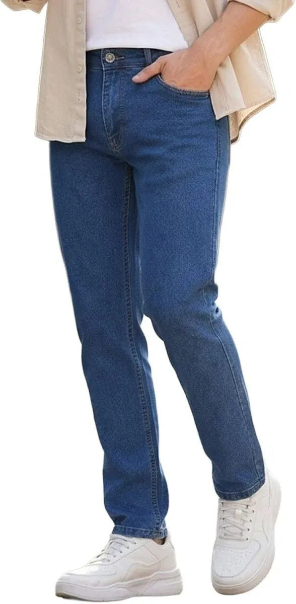 Men's Slim Fit Blue Jeans