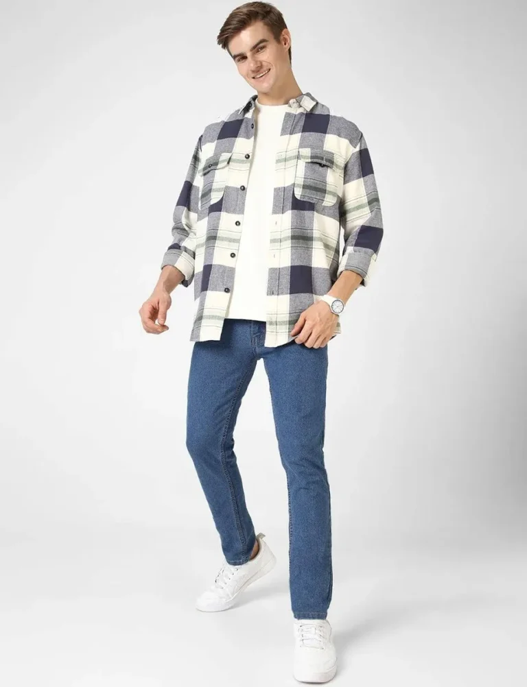 Men's Slim Fit Blue Jeans